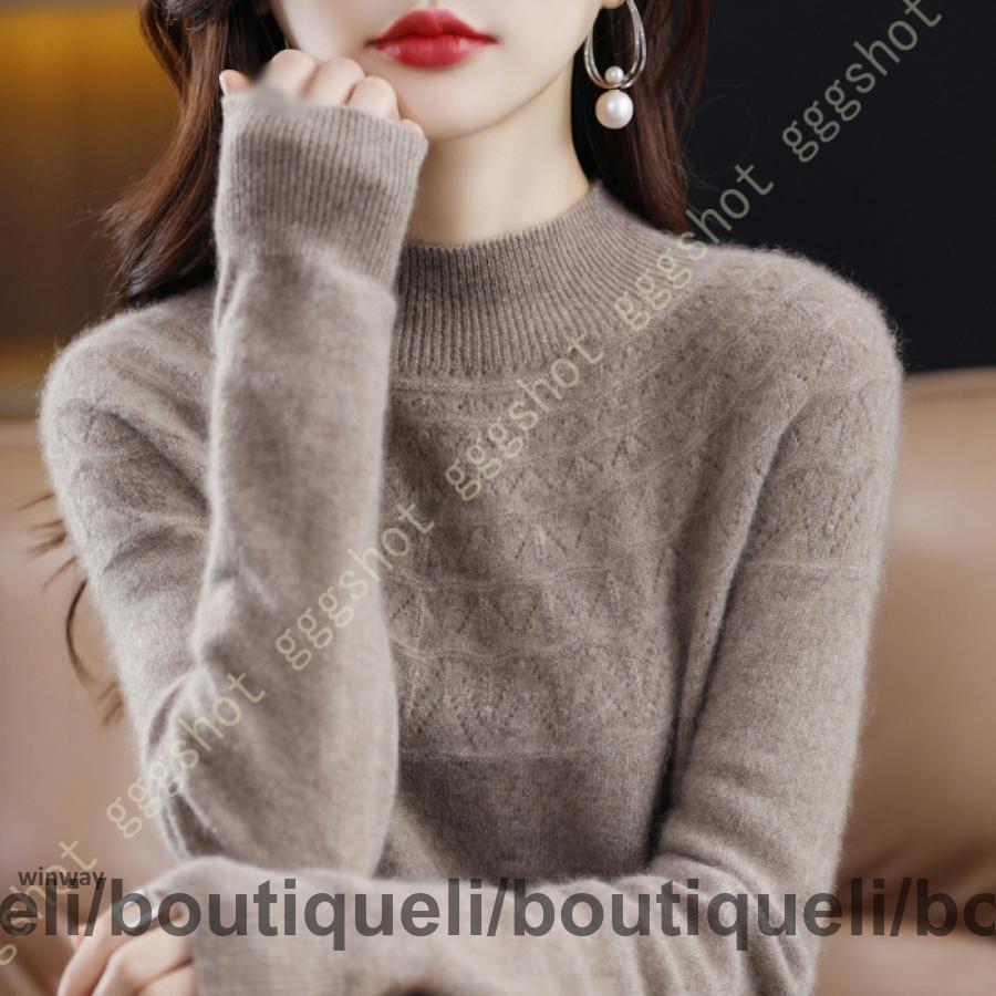 キレイめ セーター カシミヤ調 肌に優しい 秋冬 インナー レディース ハイネック 長袖 セーター 秋セーター 厚手 ハイネックトップス ニット 無地 シンプル
