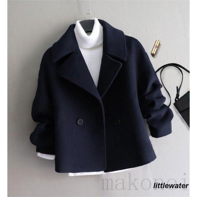 Coat - チェスターコート レディース　ショート丈 ウール コート ジャケット アウター オーバーコート　冬　レディースファッション