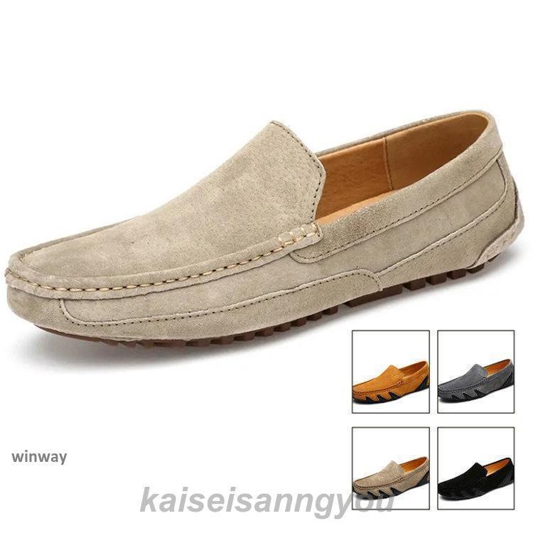 メンズドライビングシューズ　本革　　メンズシューズ 合わせやすい 　春夏秋冬 スリッポン　ローファ..
