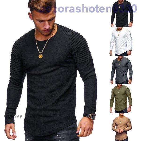 ロンT ロングTシャツ メンズ 長袖 カットソー メンズ 春着 プルオーバーシャツ メンズ (カットソー トップス) メンズ 欧米 2021新作