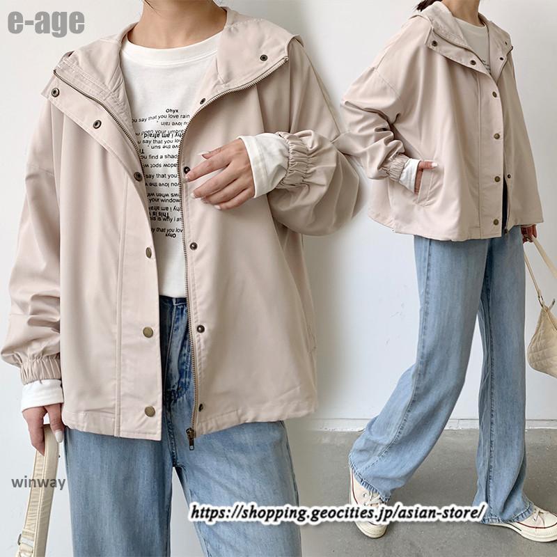パーカー レディース アウター ジャケット ブルゾン 黒 スプリングコート ライトアウター 羽織 長袖 春コーデ 秋服 ミリタリー