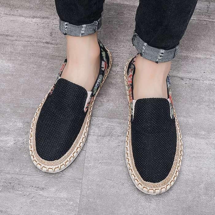 スリッポン メンズ メンズシューズ 靴 カジュアルシューズ シューズ 履きやすい 歩きやすい カジュアル シンプル おしゃれ 柄 通勤 通学 定番 2