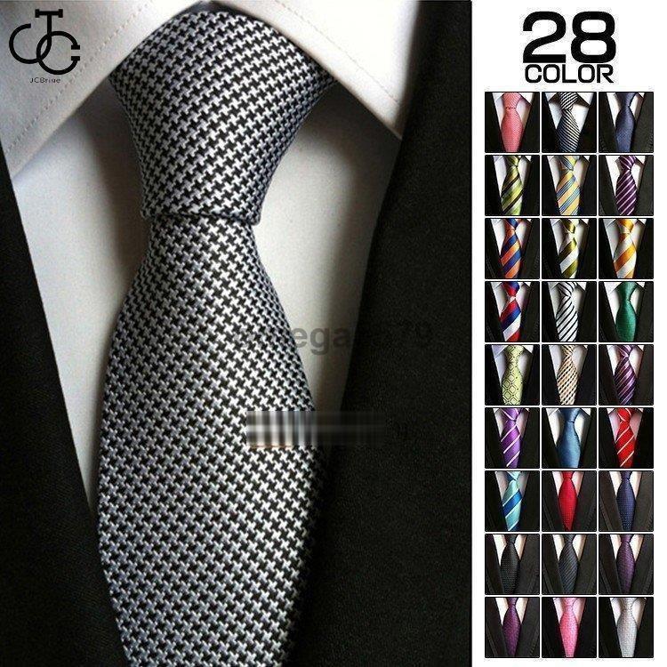 Neckties - ネクタイ メンズ ビジネス レギュラーネクタイ フォーマル 結婚式 紳士用 ストライプ柄 選べる28柄 メンズファッション 父の日 プレゼント