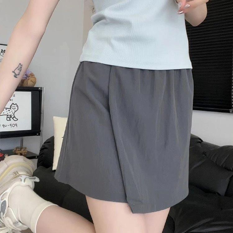 楽チン ワイドパンツ パンツ パンツ レディース スカートパンツ ボトムス スカーチ...