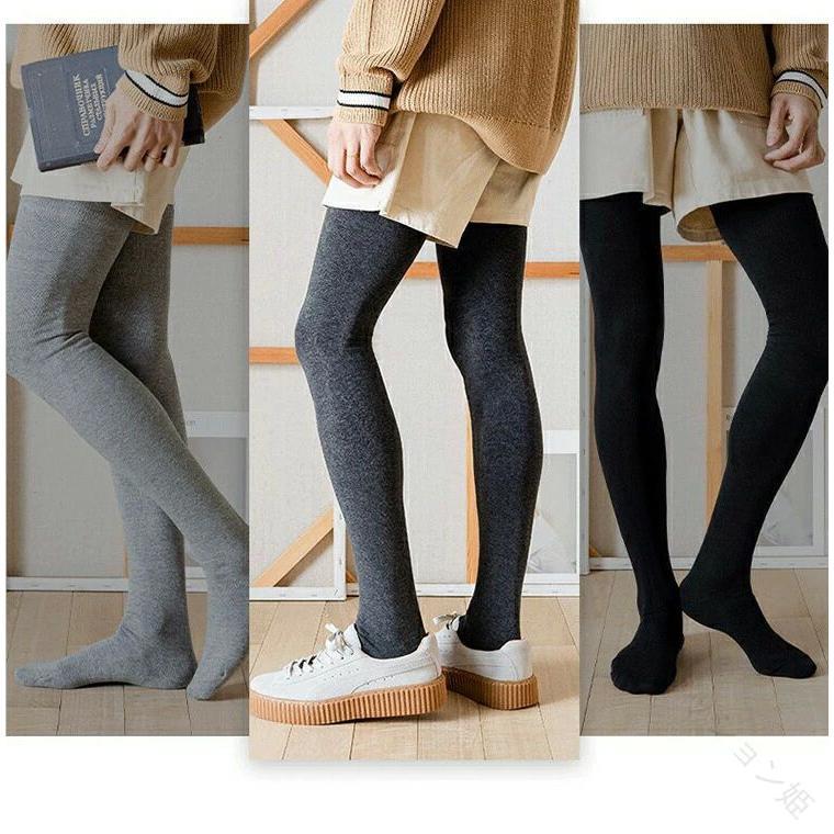 レッグウォーマー要らない 5色展開 ロングソックス ニーハイソックス メンズ 冷え取り効果 男性用厚手靴下 防寒対策に最適な快適素材