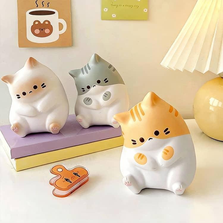 harmony17の癒しグッズ ぷにぷに 猫 ままごと ふわふわ 3個セット 大人 低反発 柔らかい ジャンボスクイーズ スクイーズ ストレス解消 3個セット ごっこ遊び｜アングル3