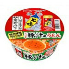 サンヨー食品 八幡屋礒五郎七味唐からし使用ピリ辛豚汁風うどん　12個入り