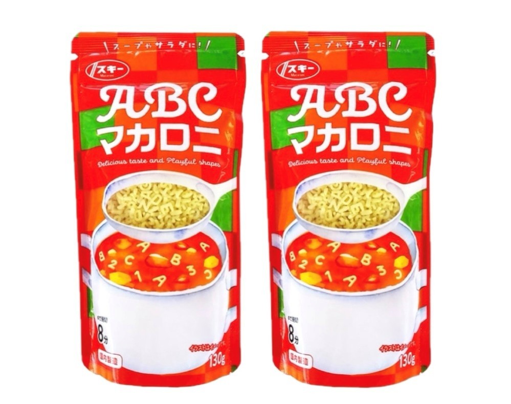 奥本製粉／ABCマカロニ　1袋(130g)×2袋セット　　　　 　　　　　　　　　　　　　　　　　　　　　　　　　　　 〜かわいいアルファベットのマカロニです〜　　　　　　　 　　　　　　　　　　　　　　　　　　　　　　　　　　　　 ＊美味しさはもちろん、デュラムセモリナで作ったマカロニです。　　　　　　　　　　　　　　　　　　　　　 ＊アルファベットが26種、数字10種の計36種の豊かな形状のバリエーションが食卓に楽しさをプラスしてくれます。　　　　　　　　　　　　　　　　　　　　　　　 ＊スープの浮き身や、パエリア、サラダのメニュー等にお使いいただけます。　　　　　　　　　　　　　　　　　　　 　　　　　　　　　　　　　　　　　　　　　　　　　　 ●食物アレルギー：小麦 ●保存方法：直射日光、湿気を避け常温で保存してください。
