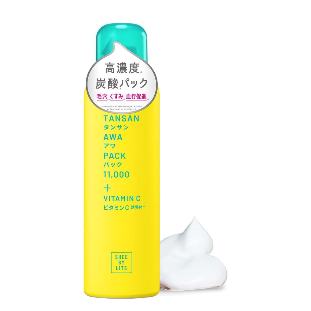 リッツ「SHEE BY LITS」の炭酸美容パック 130gです。 炭酸泡で肌を包み込み、毎日のスキンケアや保湿ケアにおすすめの炭酸パックです。 ビタミンC、CICA、レチノール配合で、乾燥や毛穴が気になる方のスキンケアにもおすすめです。 うるおいを与えながら、なめらかな肌へ整えます。 毎日のフェイスケアやスペシャルケアとしても使いやすいアイテムです。 ※お肌に異常がある場合は使用をお控えください。 ※パッケージデザイン等は予告なく変更となる場合がございます。