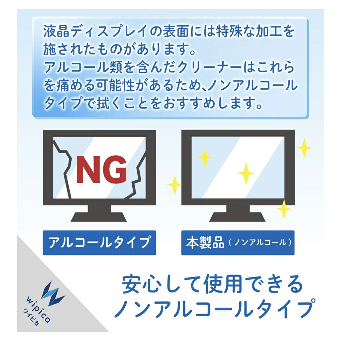 液晶用 クリーナー 50枚入り ノンアルコールタイプ WC-DP50N4 エレコム愛知南倉庫
