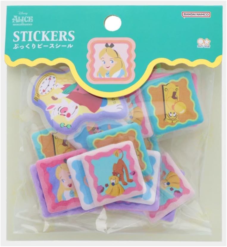 Rakuten - S8544999 ふしぎの国のアリスHW グリーン ぷっくりピースシール 4901770784151 知立倉庫