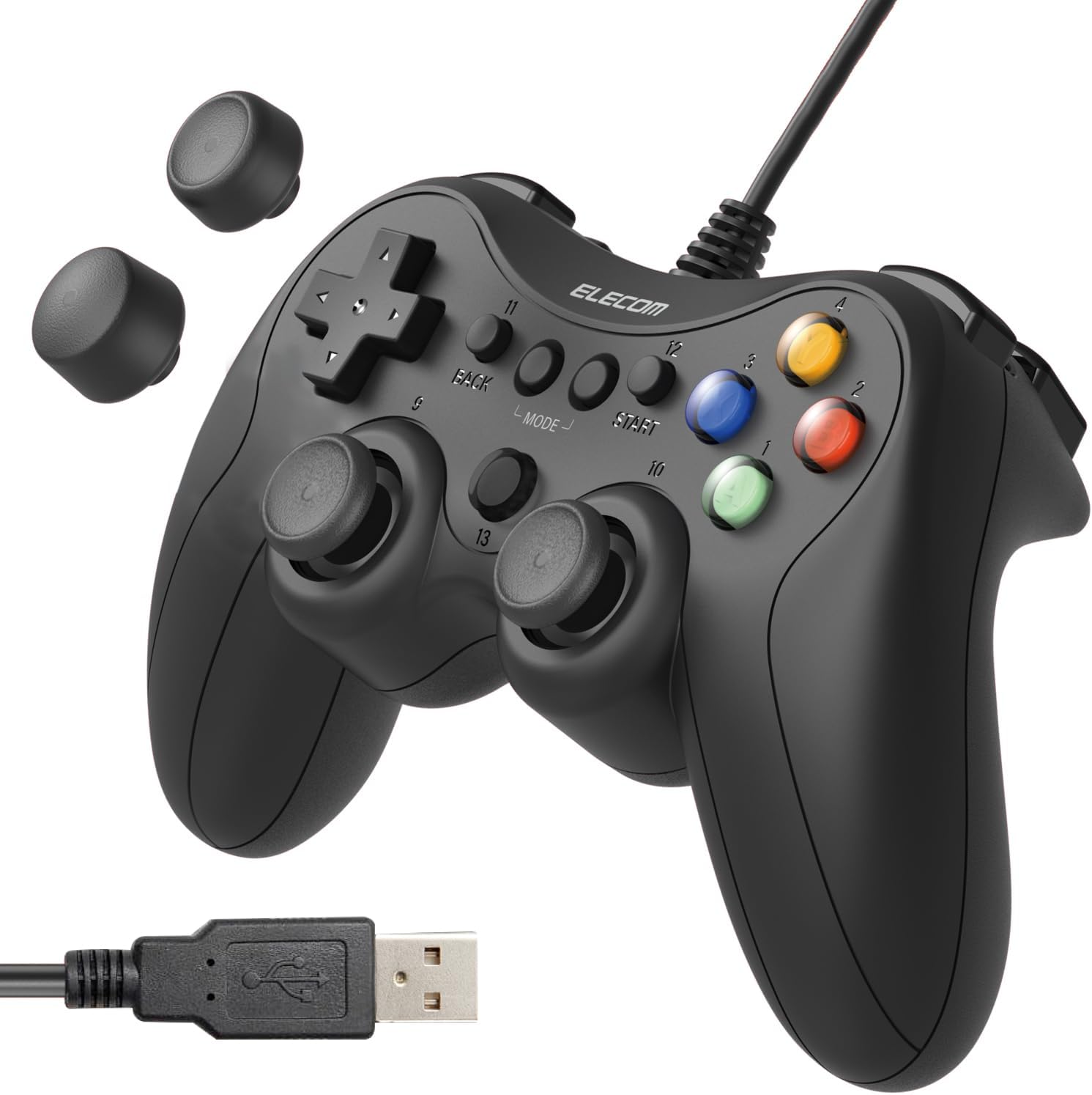 Rakuten - エレコム JC-GP30SBK 有線 Xinput PS系配置 FPS仕様 メカニカルトリガー スティックカスタマイズ対応 軽量 川越倉庫