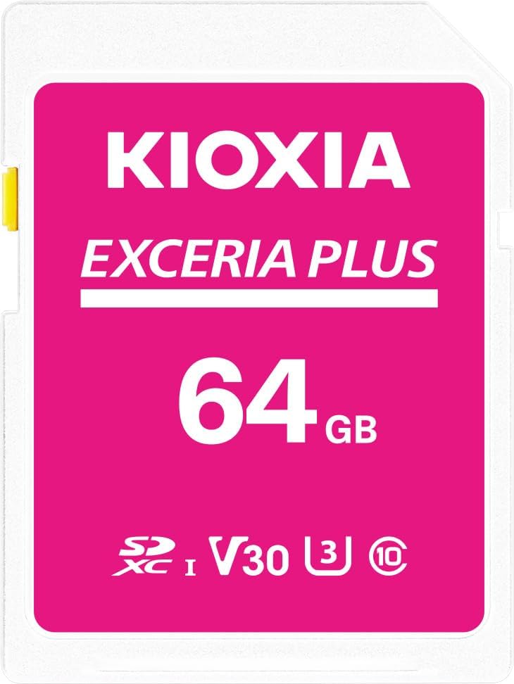 KIOXIA(キオクシア) SDカード 64GB EXCERIA PLUS UHS-I U3 V30 SDXC 4K対応 (KLNPAE064G)　福島南倉庫