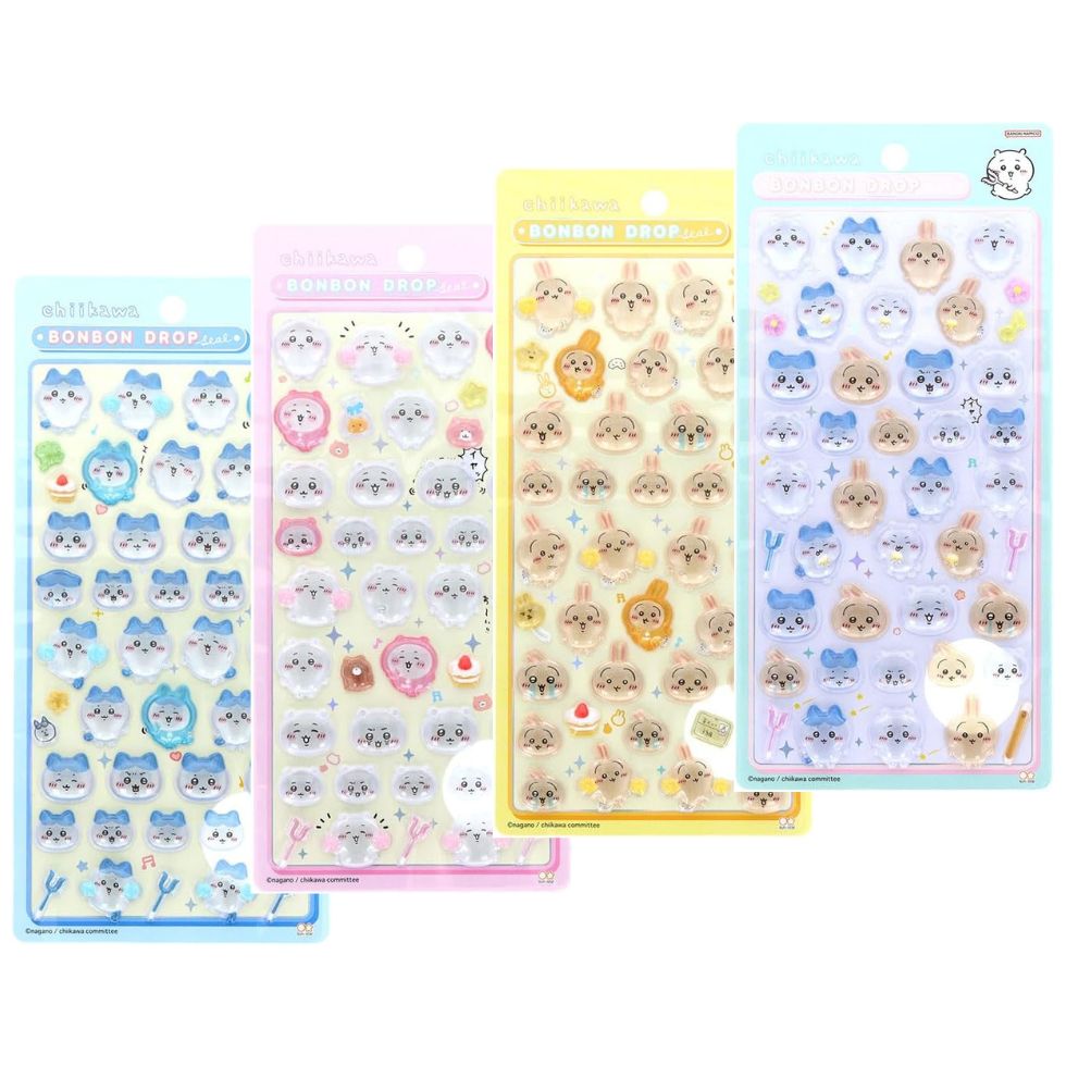 4種セット ちいかわ ボンボンドロップシール ハチワレ うさぎ 東京西倉庫のサムネイル