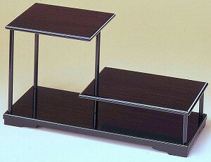 【送料無料】花台 飾り棚2段 日本製