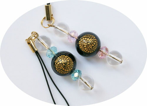 【送料無料】根付兼用 軍師官兵衛　黒田官兵衛 家紋ストラップ　メール便発送