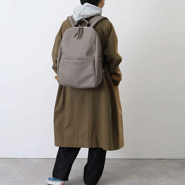 2022新作 AW【送料無料】【COOCO】クーコ フェイクレザー 9ポケット リュック A4・PC対応