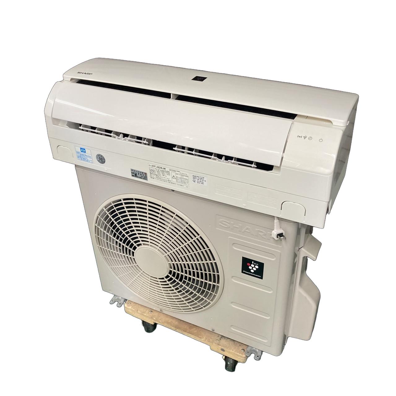 【中古】エアコン ルームエアコン 壁掛け 家庭用 SHARP シャープ AY-J22S ホワイト 主に6畳用2.2kw シンプル 簡単操作 引っ越し 新生活 1人暮らし 送料無料!!【Bランク】【到着日時指定可能!!】