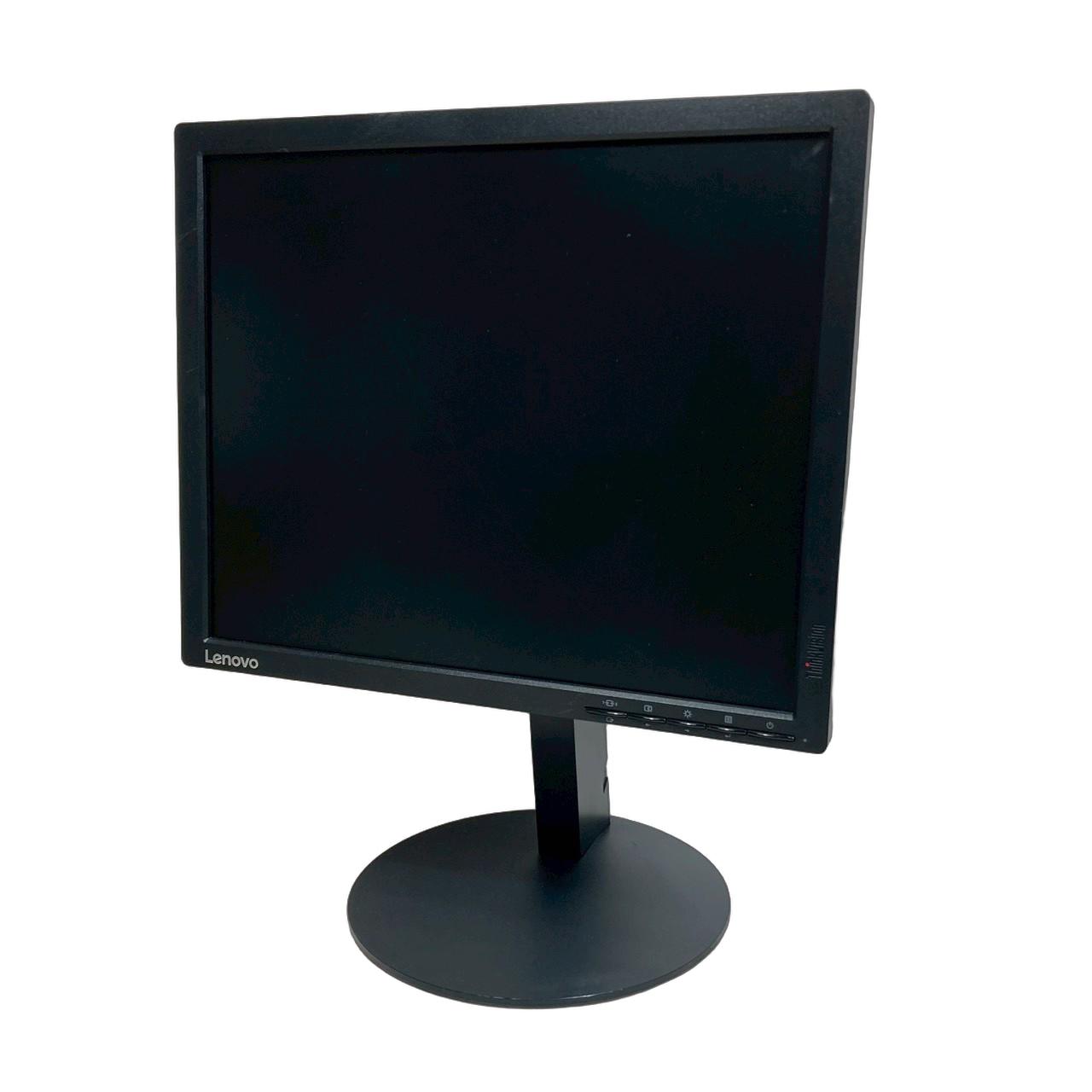 【中古】モニター PC用モニター 液晶モニター Lenovo レノボ T1714pA ブラック 17インチ 壁掛け可能 1280×1024 SXGA 防犯カメラ 送料無料!!【Bランク】【当日9時までのご注文で当日発送!!】