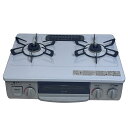 【中古】ガスコンロ ガステーブル 都市ガス用 リンナイ RInnai RT35NJH シルバー 据置型 2口 右側強火 12A/13A共用 水無し片面グリル 送...