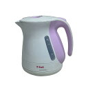 【中古】電気ケトル 電気ポット T-fal ティファール KO340178 ピンク 1.2L 大容量 ジャスティンプラス 自動電源OFF 空焚き防止機能 軽量 ...