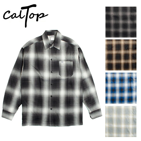 CalTop キャルトップ ART2000 L/S SHIRTS オンブレ チェック シャツ 長袖