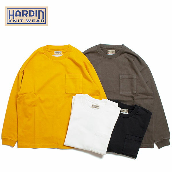 HARDIN KNITWEAR ハーディンニットウェア ヘビーオンス ロングスリーブ Tシャツ ポケット付き