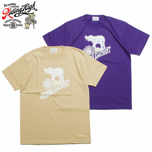 RIDING HIGH CfBO nC FLOCKY PRINT TEE ELEPHANT tbL[vg TVc Gt@g {