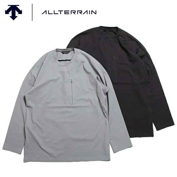  DESCENTE ALLTERRAIN デサントオルテライン L/S CREW NECK TEE ストレッチ ロングスリーブ クルーネック Tシャツ