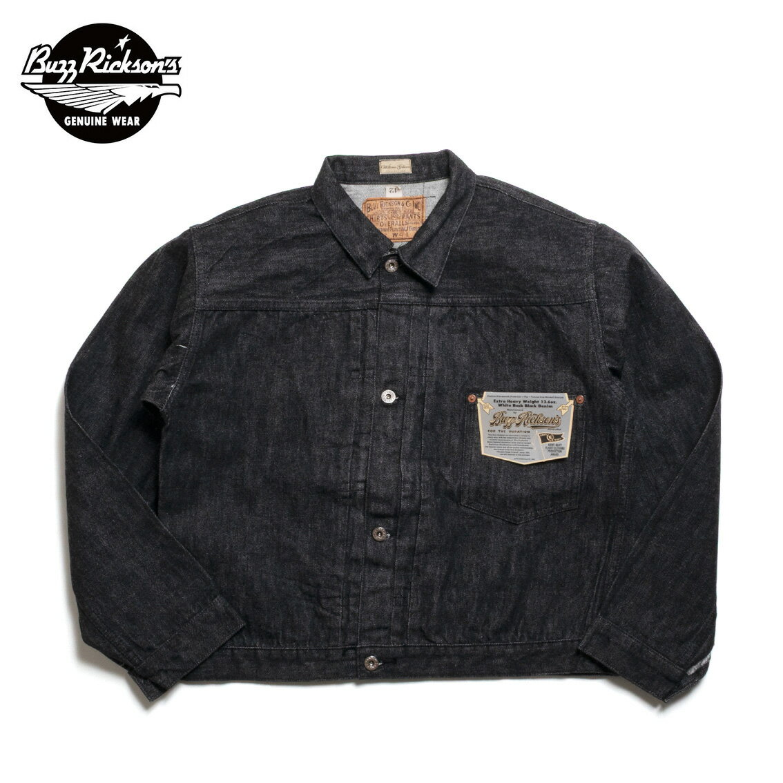 Rakuten - BUZZ RICKSON'S バズリクソンズ WORLD WAR II BLACK DENIM BLOUSE 大戦モデル デニムジャケット BR16042