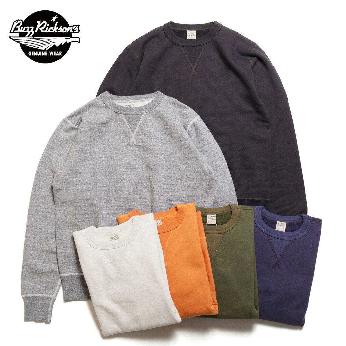 BUZZ RICKSON'S Хꥯ SET-IN CREW NECK SWEAT SHIRT åȥ󥯥롼å BR65622
