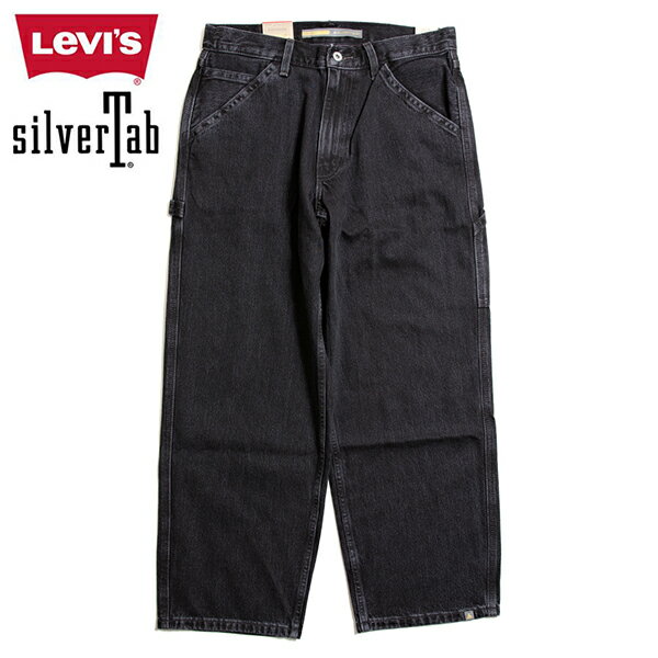 楽天HARTLEY 楽天市場店LEVI'S SILVERTAB リーバイス シルバータブ BAGGY CARPENTER I AM INEVITABLE バギー カーペンター ブラック