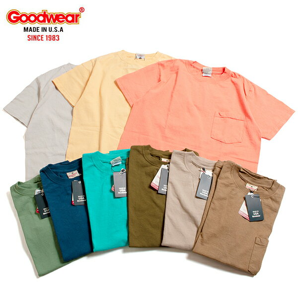 GOODWEAR グッドウェア S/S POCKET TEE 7.2oz ショートスリーブ ポケット Tシャツ 半袖 アメリカ製