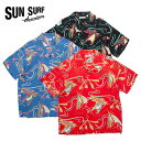 SUN SURF サンサーフ RAYON HAWAIIAN SHIRT “SOUTH SEA OUTRIGGER” レーヨン ハワイアンシャツ 半袖 SS39215