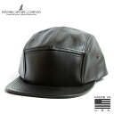 Emstate by Winner Caps エムステイトバイウィナーキャップ Cowhide Leather 5 Panel Camp Cap レザー キャンプキャップ アメリカ製