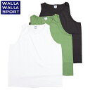 【セール20%OFF】 WALLA WALLA SPORT ワラワラスポーツ SOLID TANK TOP タンクトップ 日本製