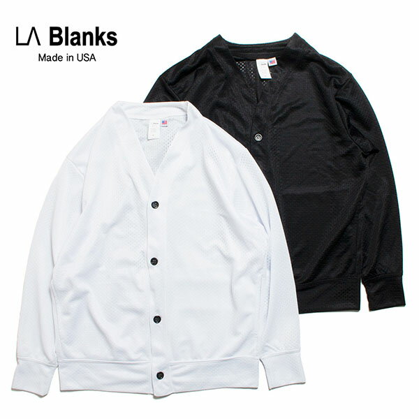 LA Blanks GG[uNX 2LAYER MESH CARDIGAN bVJ[fBK AJ