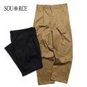 SOURCE ソース 1TUCK BASIC PANTS ワンタックベーシックパンツ S-P2