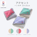 【エントリ-&2点購入でP5倍,3点購入でP10倍】今治タオル アクセント ハンカチ 日本製 タオル 綿100% ベージュ アイボリー グレー ピンク グリーン...