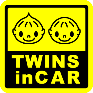 【マグネットステッカー】Twins in car