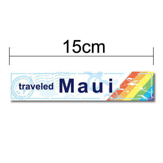 スーツケースステッカー 水色 【 マウイ島 】 旅行 足跡 フットプリント 車 かわいい ハワイ デザイン Hawaii ホヌ ウミガメ かめ 南国 ハワイアン おしゃれ ハワイアン柄 シール 楽天 通販