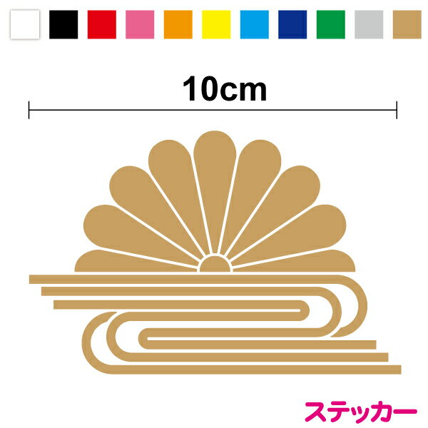 【カッティングステッカー】菊水 デカール ステッカー 10cm3M(スリーエム) 煽り運転防止 いたずら防止 嫌がらせ対策 十六菊 菊の紋 カッティングステッカー シール 右翼 アウトドア 防水 かっこいい 日本 傷隠し 楽天 通販 車 給油口 バイク ボード