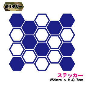 ミリタリー カッティング ステッカー 【 ヘックス迷彩 】 かっこいい シール デカール 防水 車 キズ隠し 給油口 マーキング 軍事 エアモデル 戦車 航空機 楽天 通販 バイク グッズ アクセサリー