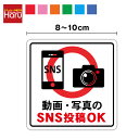 【 ピクト ステッカー 】動画・写真のSNS投稿OK 8~10cmピクトサイン 飲食店 店舗 インターネット スマホ 携帯 防水 撮影可能 撮影OK 映え スマートフォン シール 屋外 カメラ オリジナル ビデオ 許可 表示 目印 出入口 テーブル 施設 サイン マーク 角型