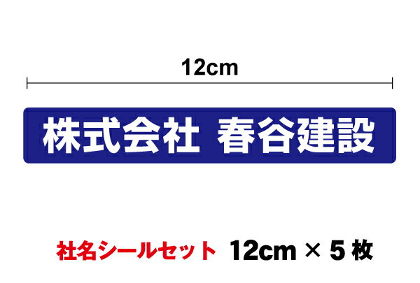 ミニ社名ステッカー セット 12cm 防水 タイプ 工具 道具 コンテナ 事務 小さめ UVカットプロテクト 社名シール 特注 オーダーメイド オリジナル 社用車 トラック 屋外用 耐水 シンプル なまえシール 名入れ 楽天 通販