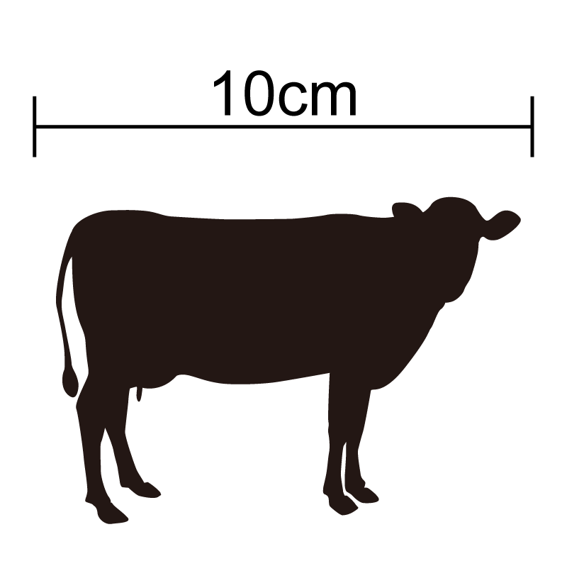 【 シルエット ステッカー 】 乳牛おしゃれ 防水 傷隠し シール ホルスタイン 牛乳 農業 畜産 車 バイ..