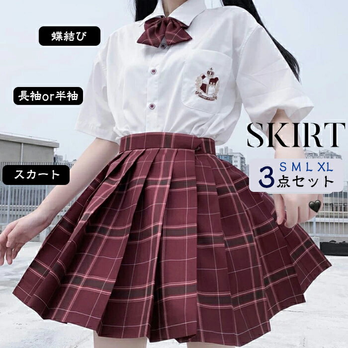 プリーツスカート JK制服 チェック A