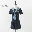 【翌日配達】【あす楽】新入荷 学生服 セーラー服 半袖 ネイビー 短いスカートタイプ セーター別売有 女子JK制服 高校生 コスプレ可愛い レディース 衣装 学園祭 大人 クリスマス ハロウィン コスチューム衣装
