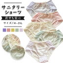 サニタリーショーツ 3/5枚セット 可愛い 生理用ショーツ M/L/LL/3L レディースショーツ 群れなく吸水夜用 漏れない ジュニア 大きいサイズ 下着 パ...