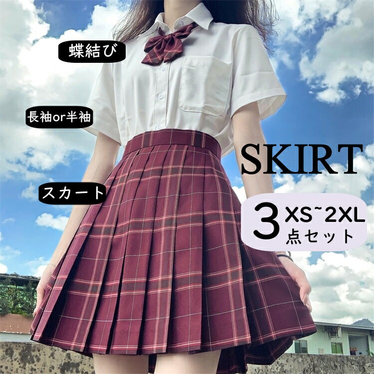 プリーツスカート JK制服 チェック A